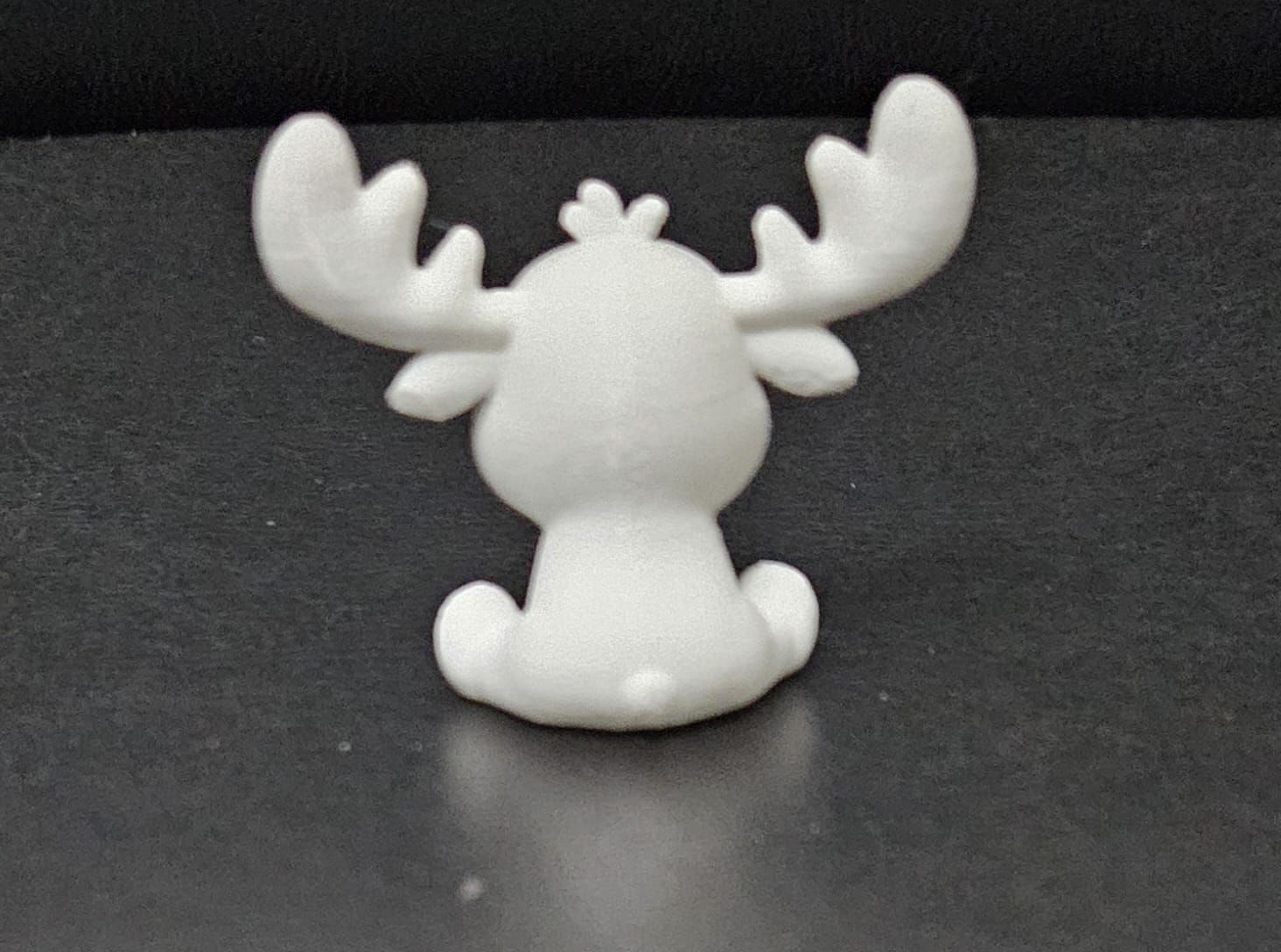 Cute Sitting Moose 3D print model_9