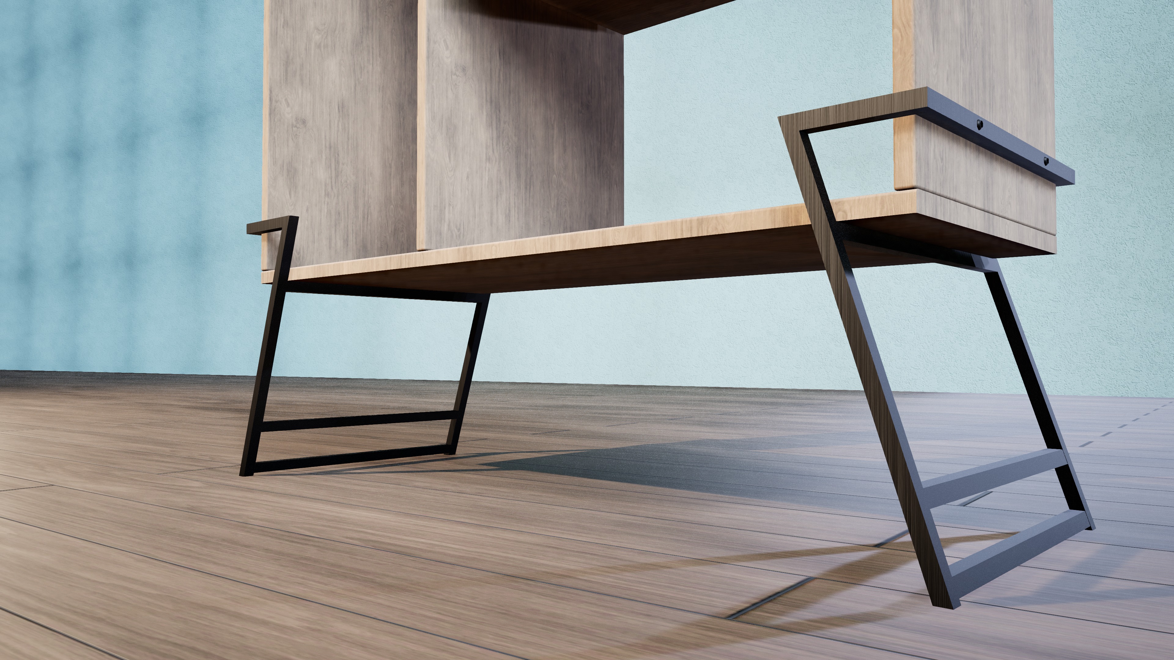 Modern Cabinet 3D model_4