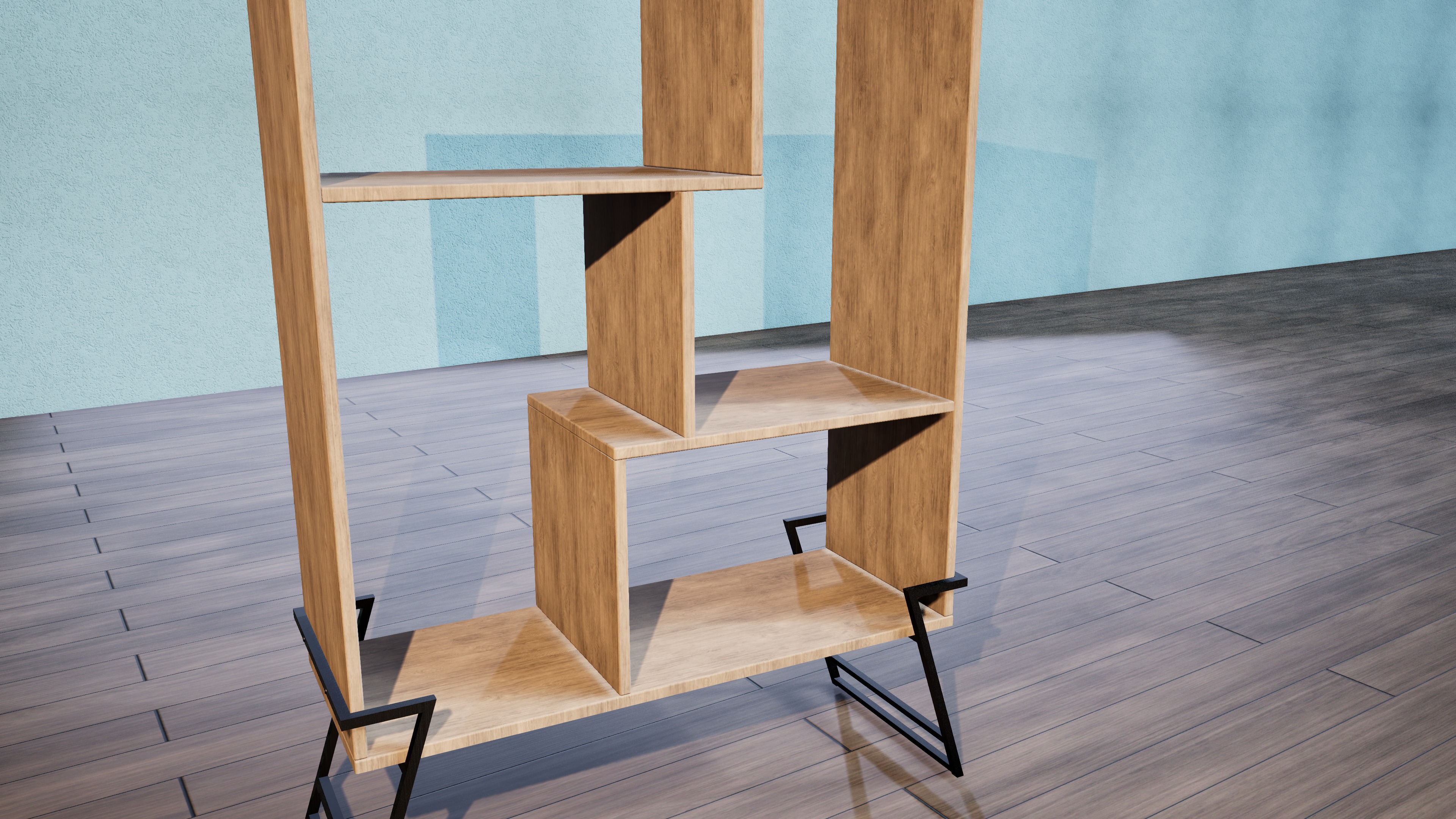 Modern Cabinet 3D model_2