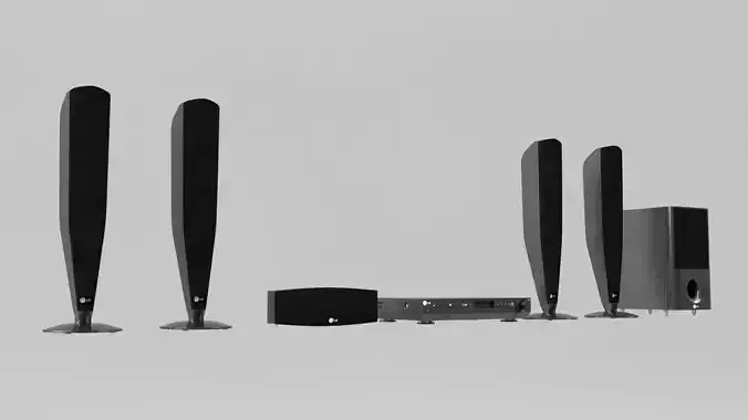 DVD Player with Surround Speakers A1