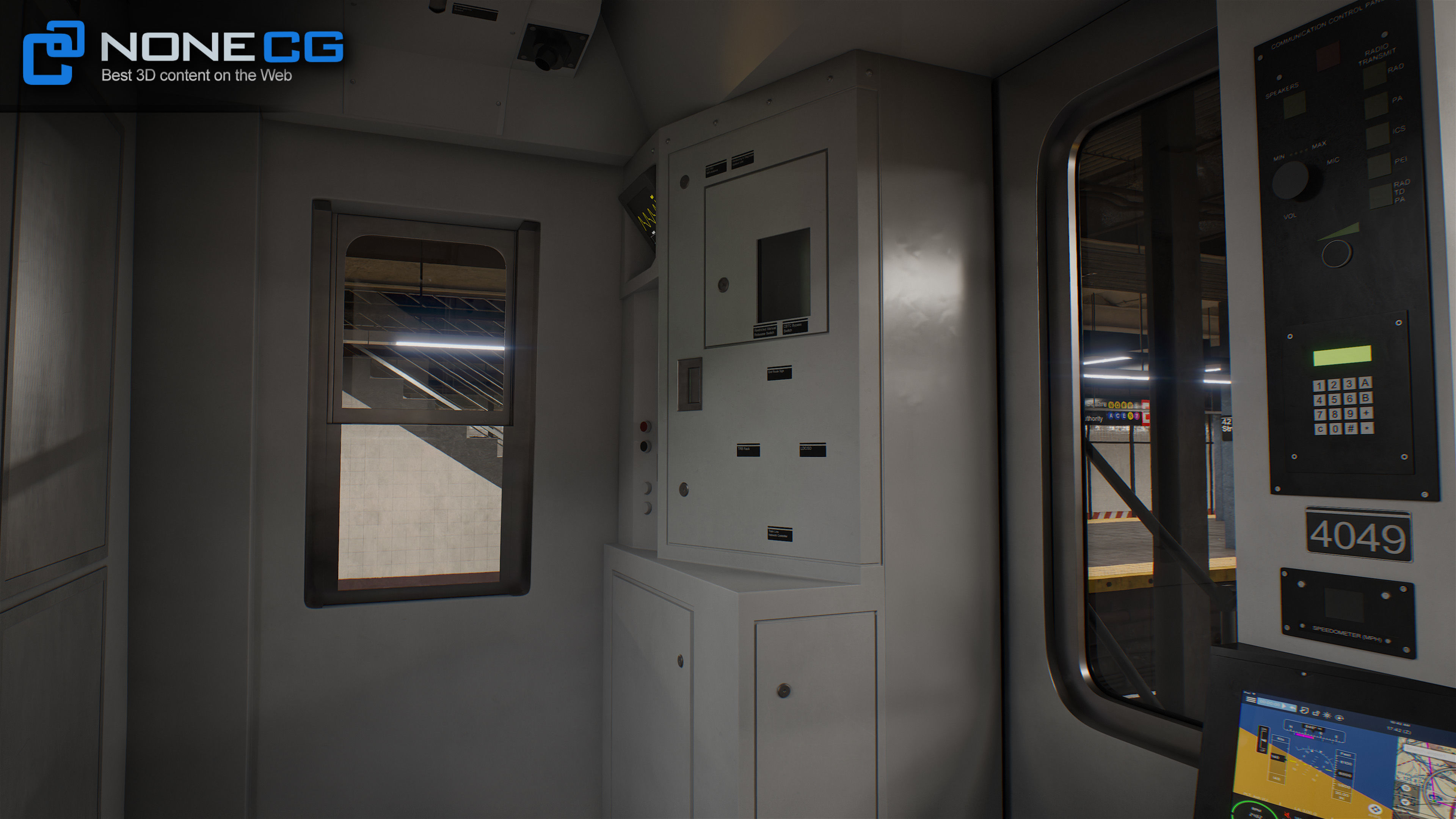 Times Square- 42st Subway Station and R211 Trains 3D model_16