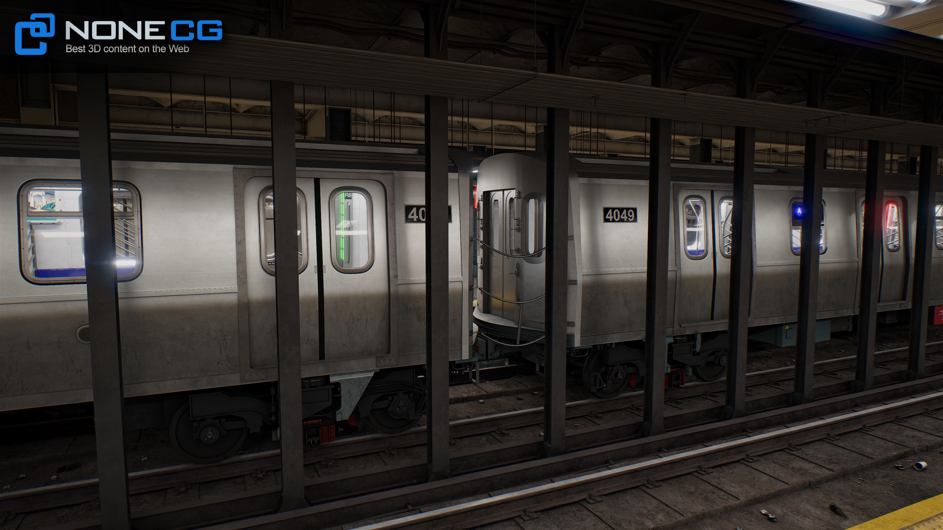 Times Square- 42st Subway Station and R211 Trains 3D model_52