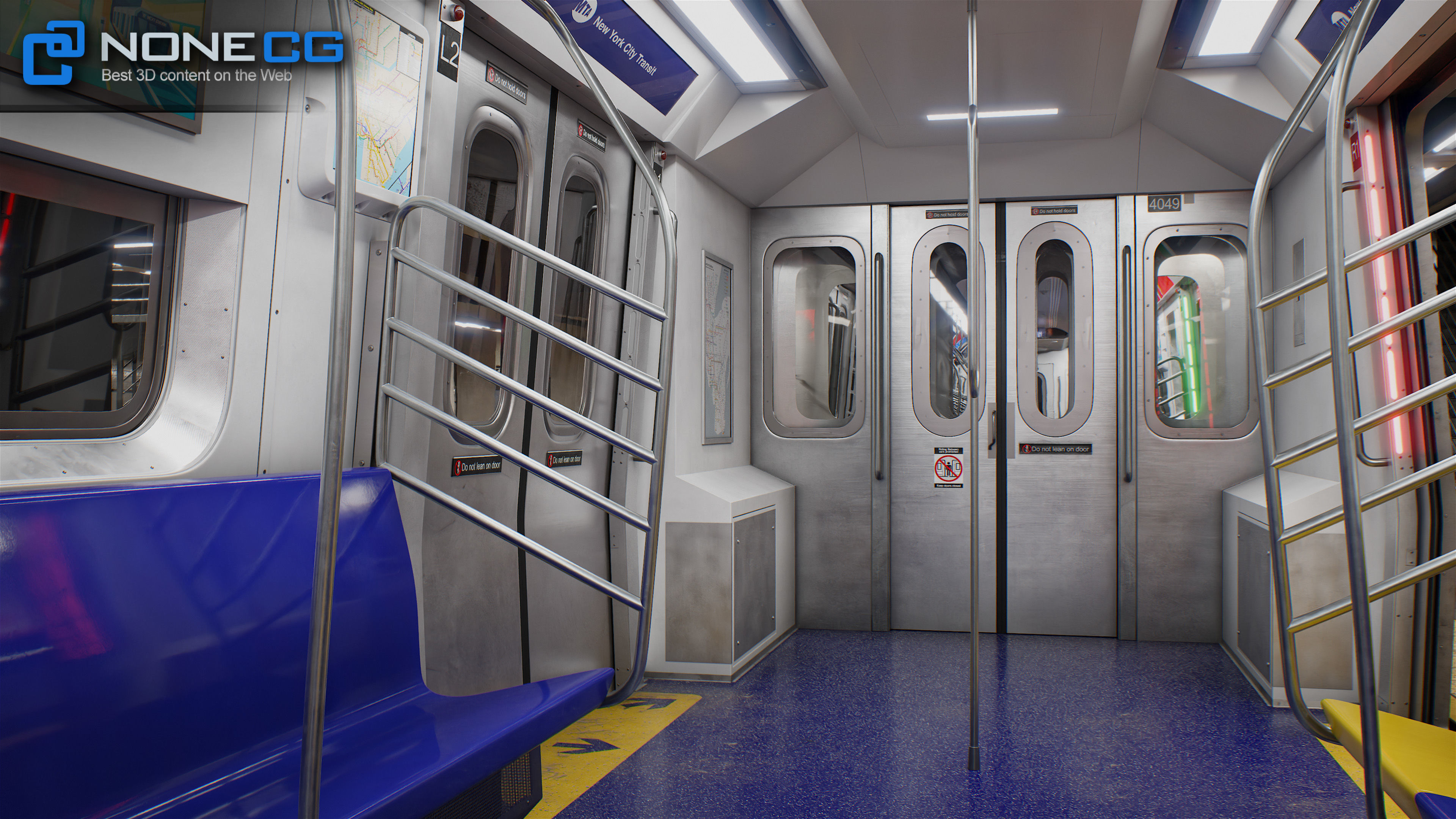 Times Square- 42st Subway Station and R211 Trains 3D model_40