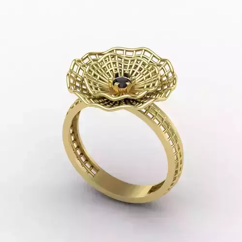 Flower fusion ring 05