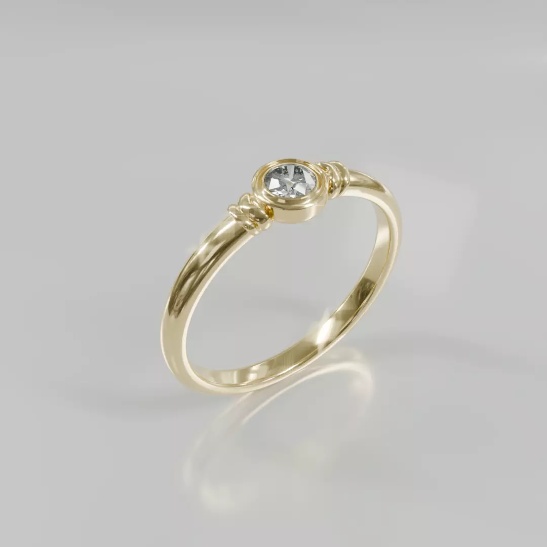 Diamond Ring - 3D print ready Free 3D print model