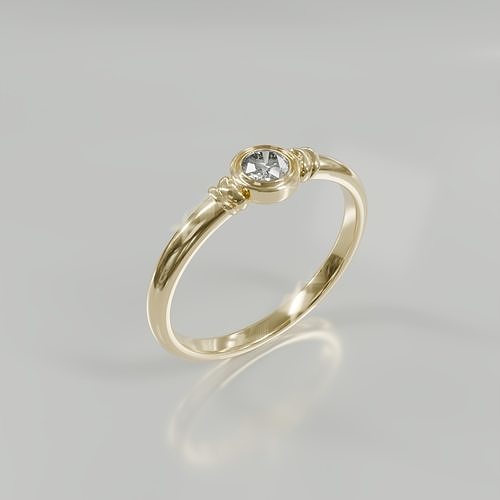 Diamond Ring - 3D print ready Free 3D print model
