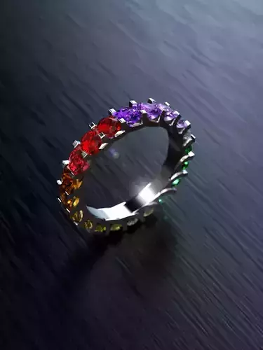 Ring of stones scattered around