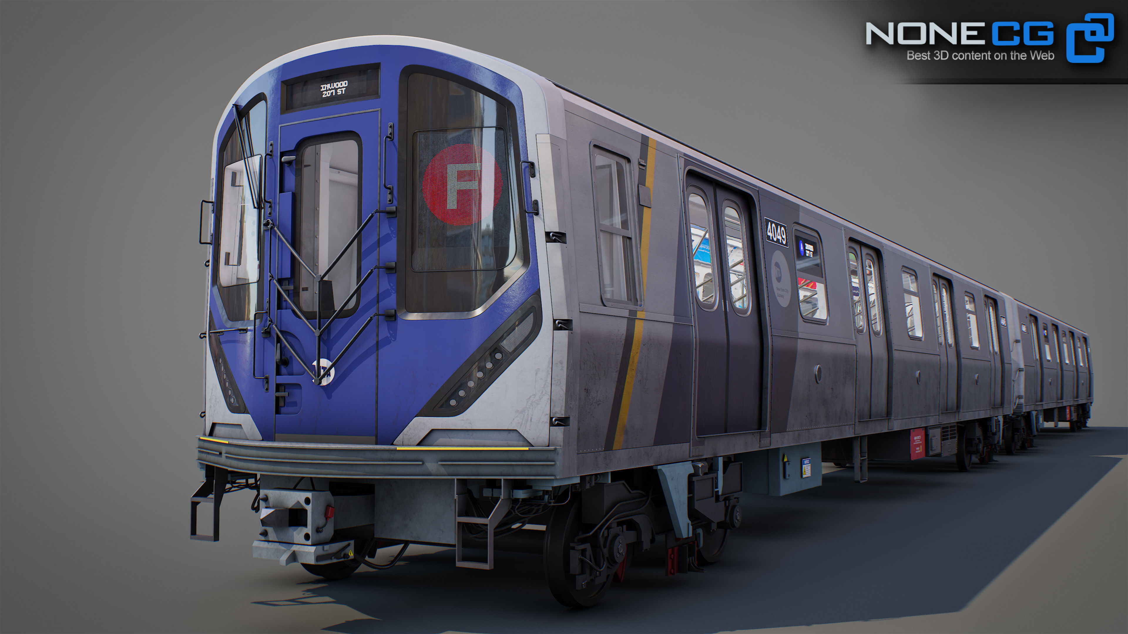 New York City R211 Subway Trains 3D model_1