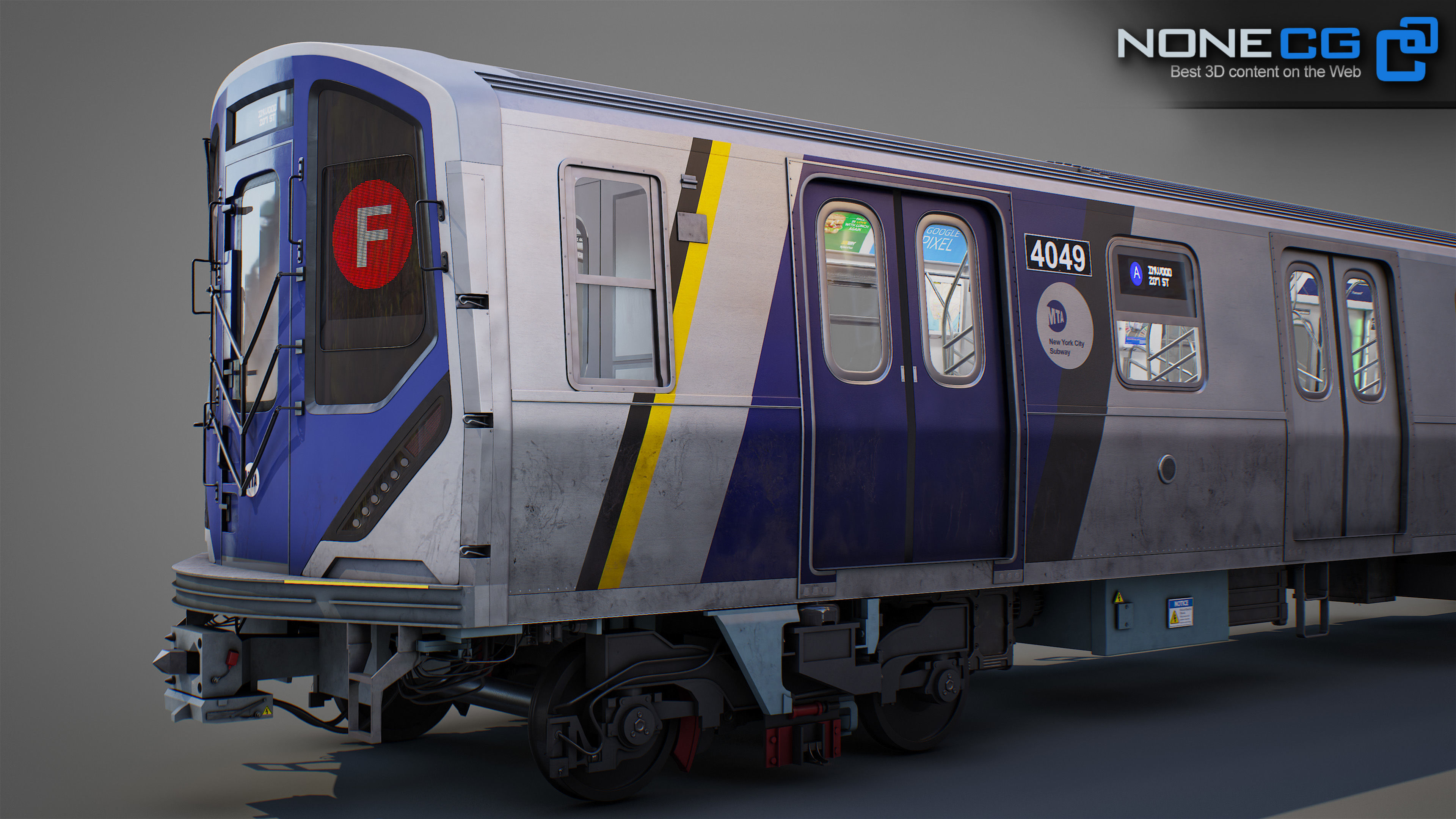 New York City R211 Subway Trains 3D model_5