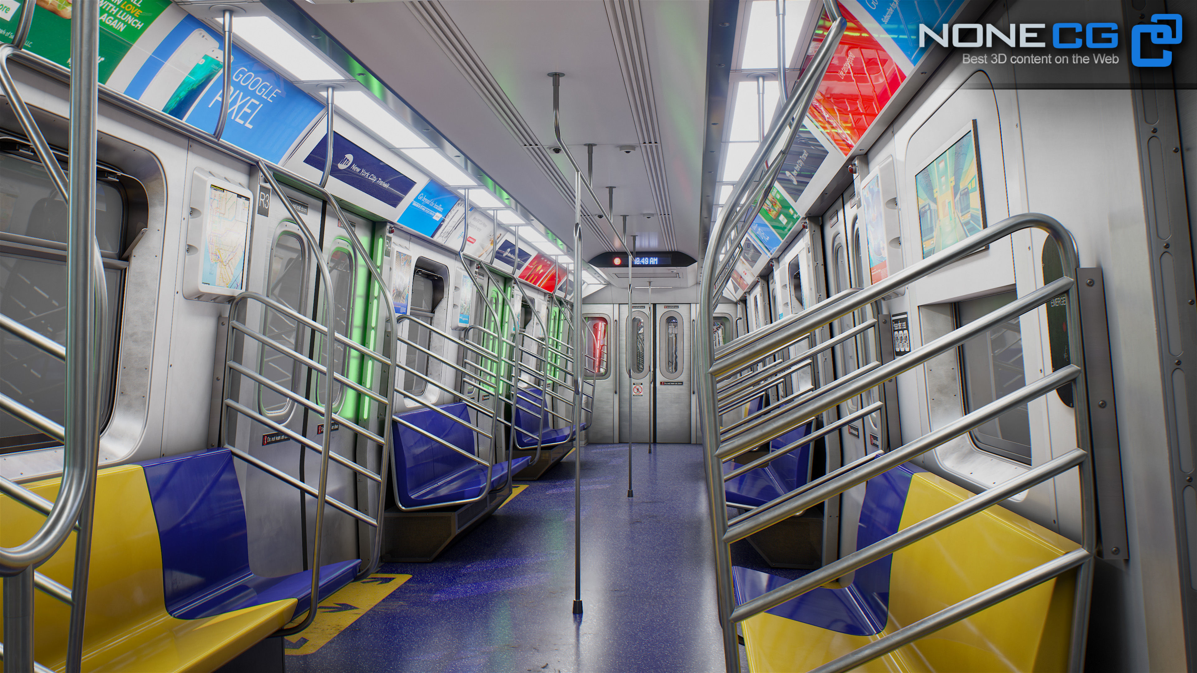 New York City R211 Subway Trains 3D model_9