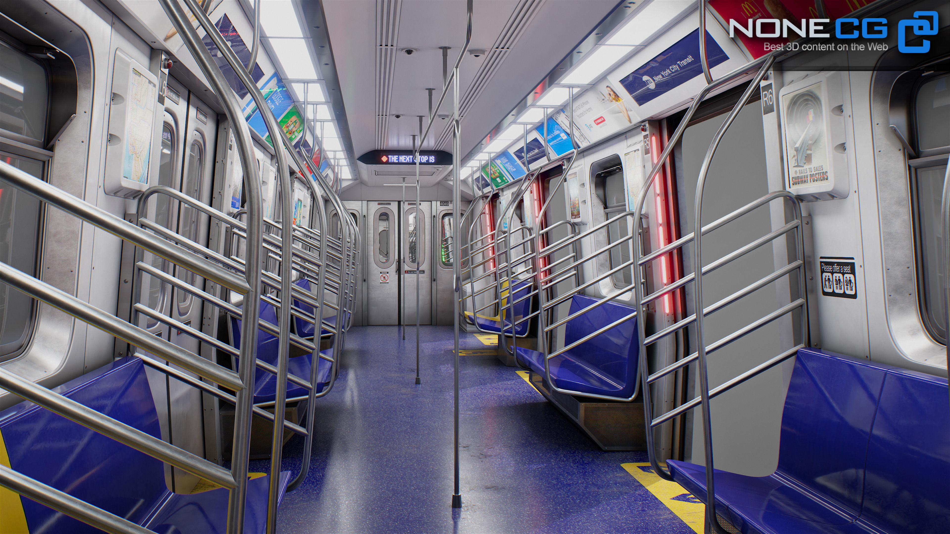 New York City R211 Subway Trains 3D model_7