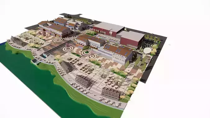 City park-Park-landscape 3D model