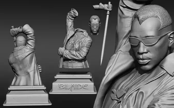 Blade -Wesley Snipes- 3D print model