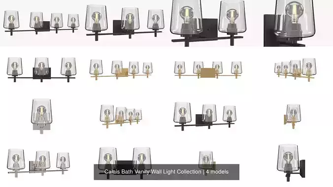 Calais Bath Vanity Wall Light Collection