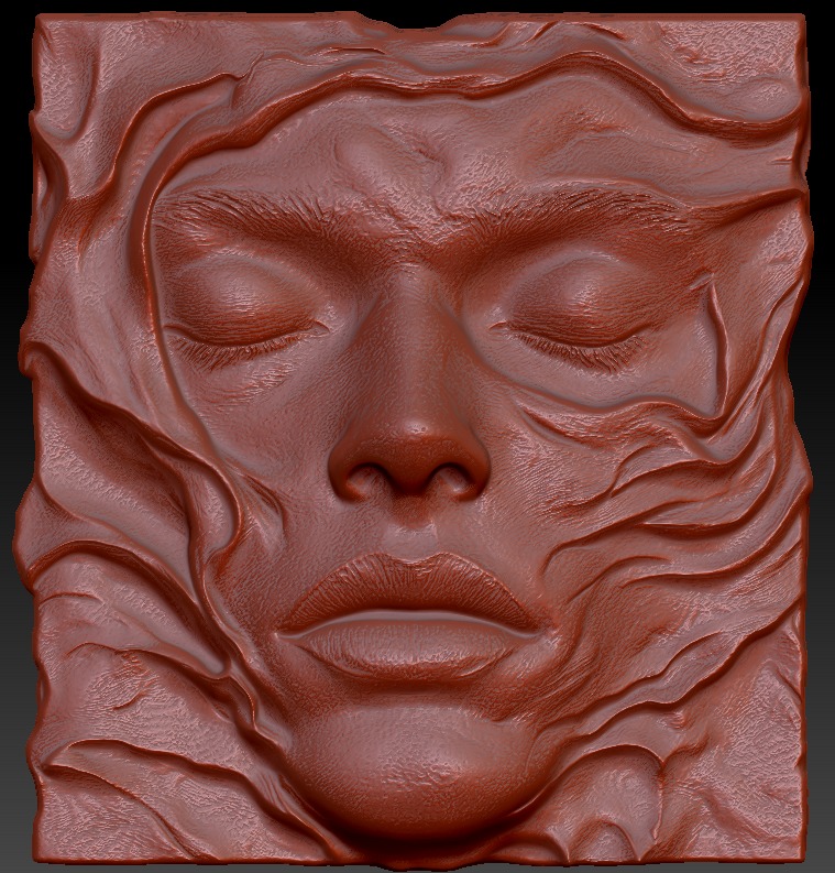 faces 3D print model_7