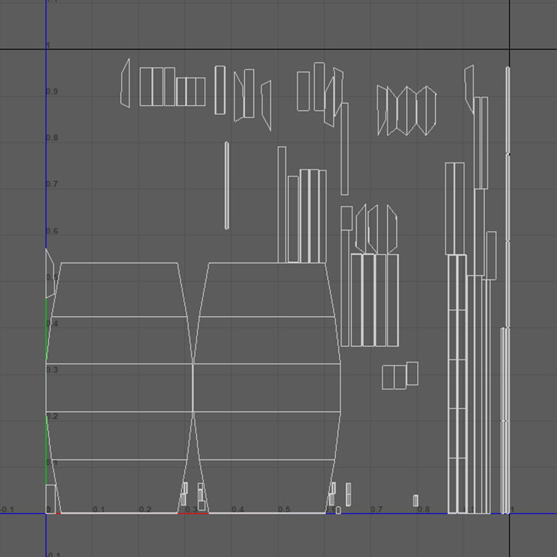 Medieval Table V2 Low-poly 3D model_10