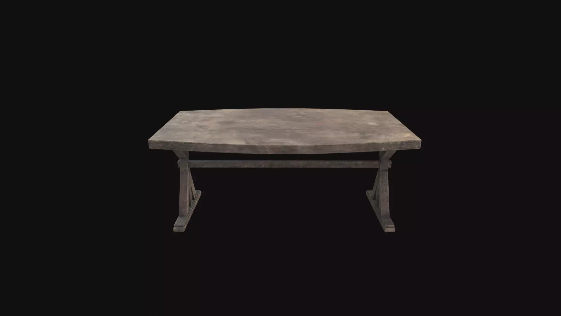 Medieval Table V2 Low-poly 3D model_0