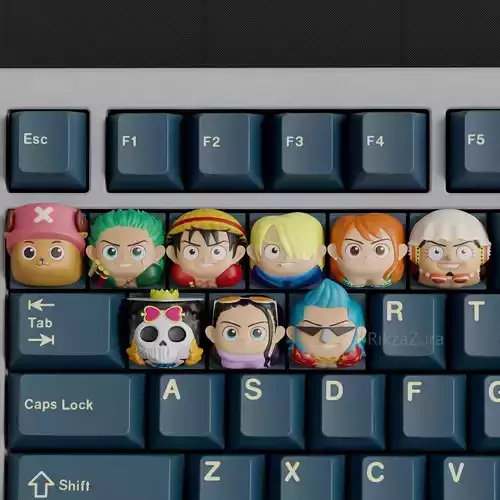 CUTE ONE PIECE FULL PACK KEYCAPS - MECHANICAL KEYBOARD