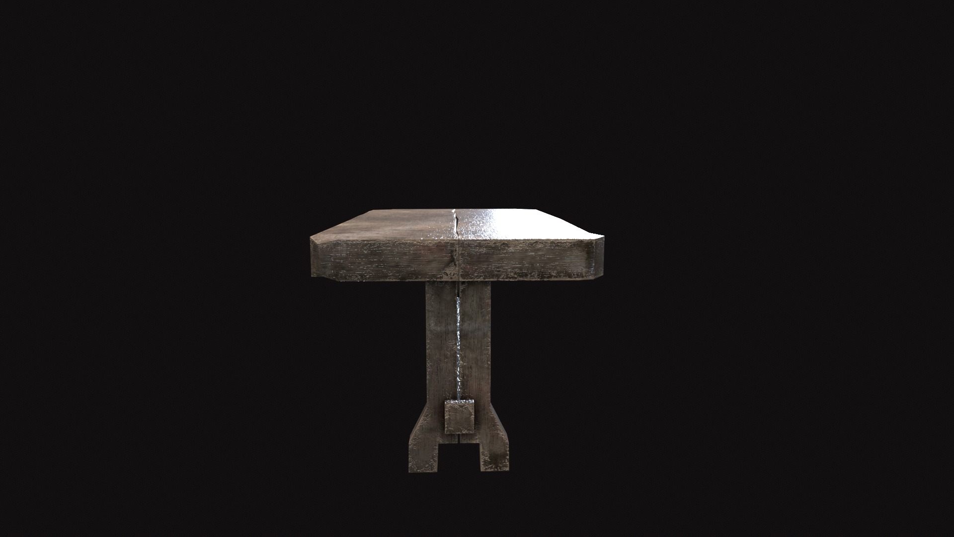 Medieval Table V3 Low-poly 3D model_6