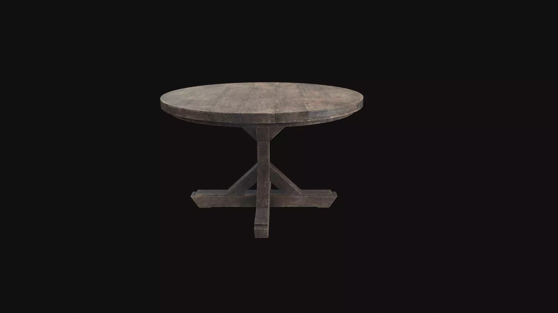 Medieval Table V6 Low-poly 3D model_0