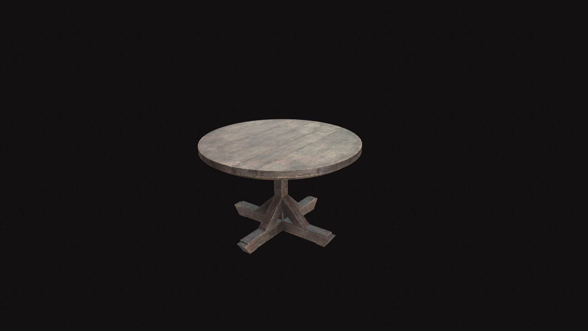 Medieval Table V6 Low-poly 3D model_7