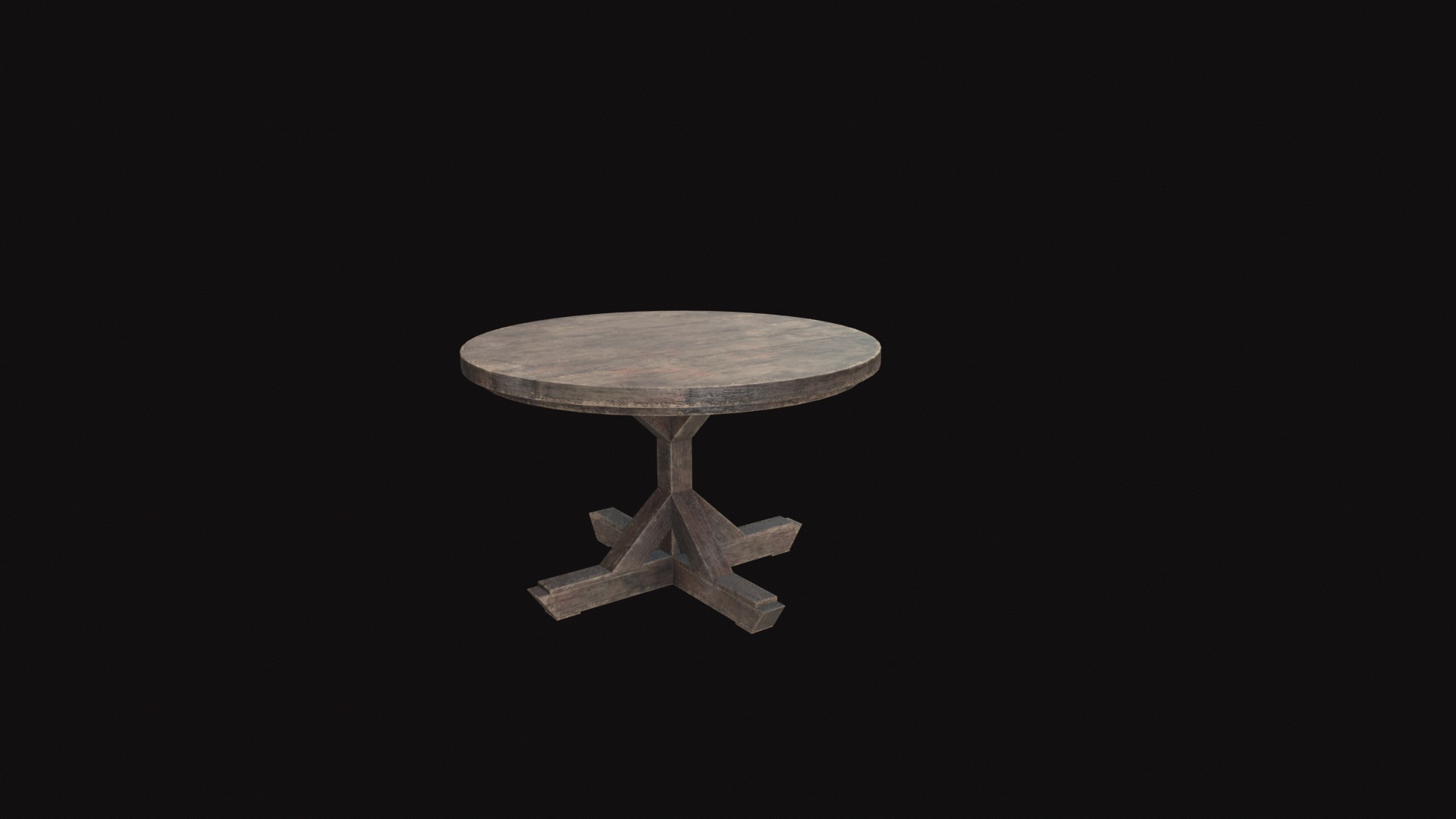Medieval Table V6 Low-poly 3D model_3