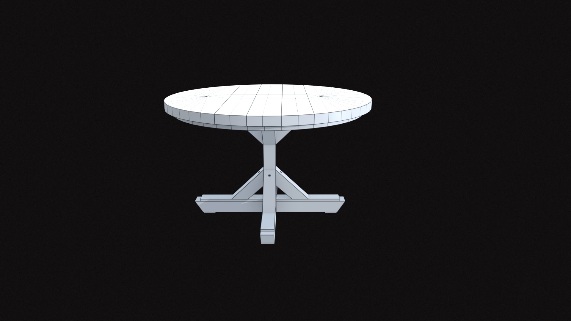 Medieval Table V6 Low-poly 3D model_12