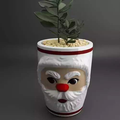 santa clause planter - vase - urn - candy dish - candle holder 3D print model santa clause planter - vase - urn - candy dish - candle holder 3D print model