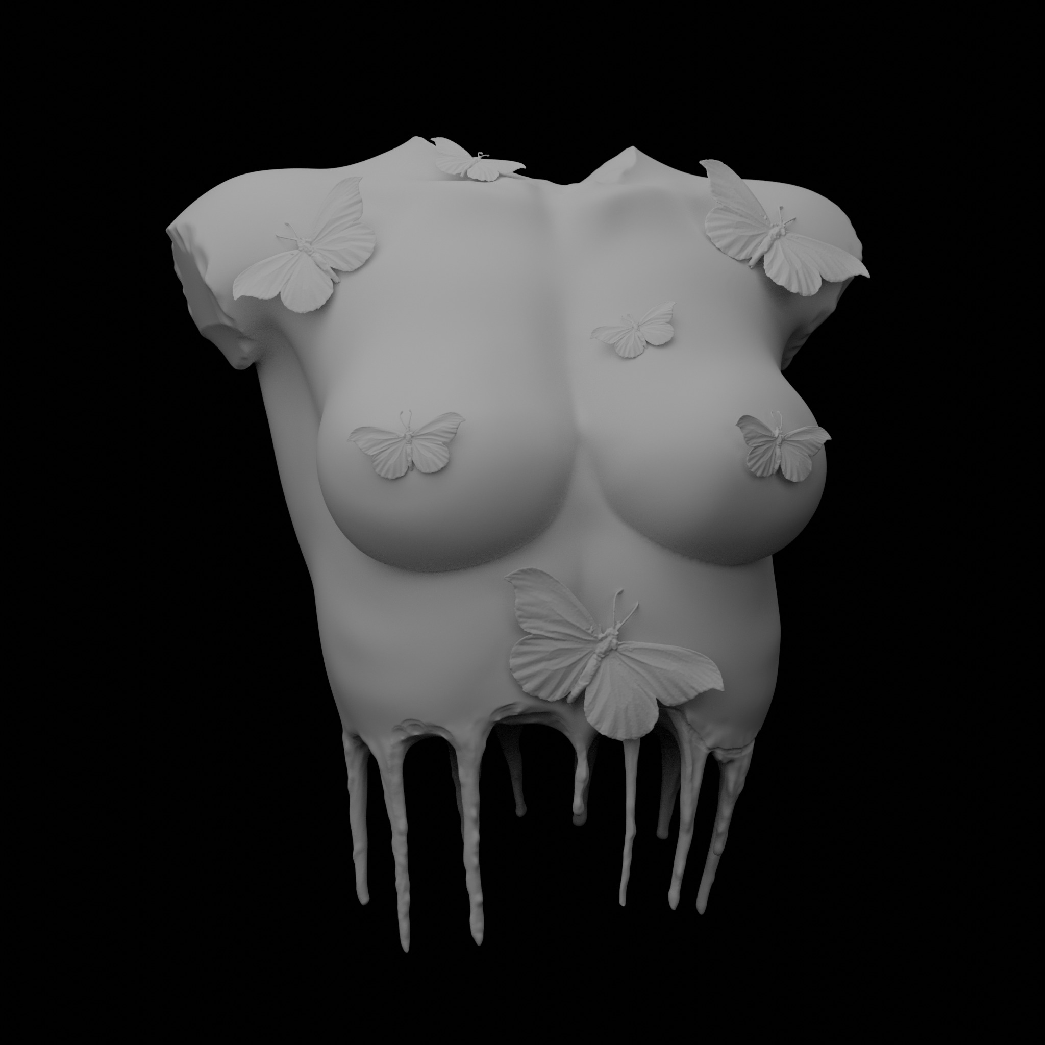 Melting Elegance RoZ 3D print model_4