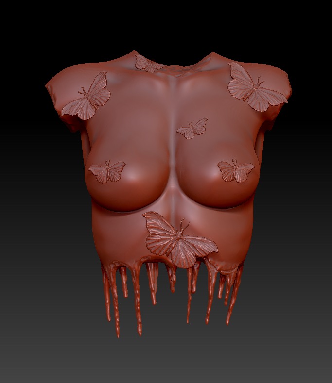 Melting Elegance RoZ 3D print model_9