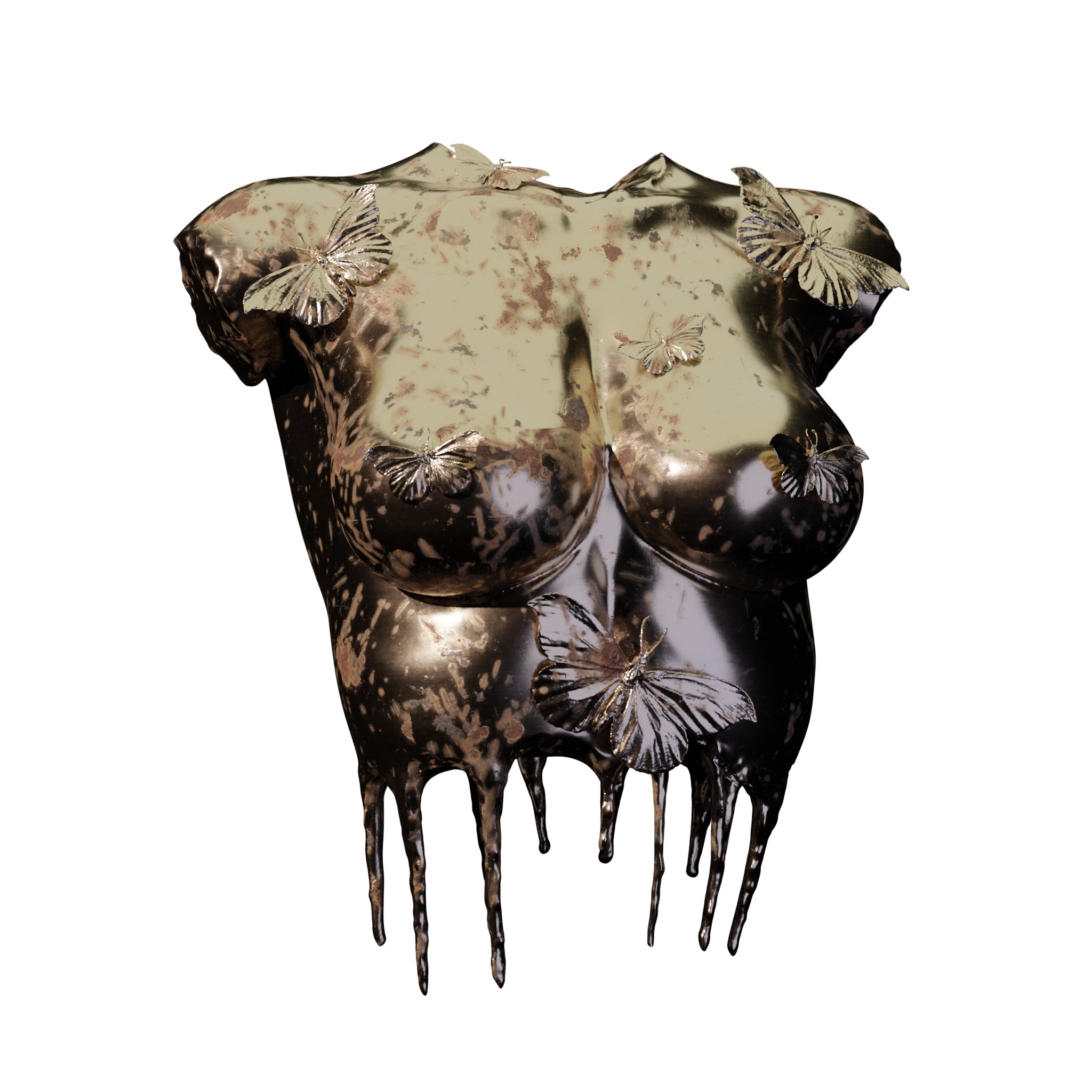 Melting Elegance RoZ 3D print model_2