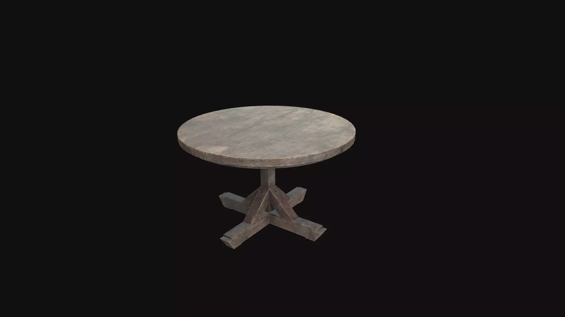 Medieval Table V8 Low-poly 3D model_0