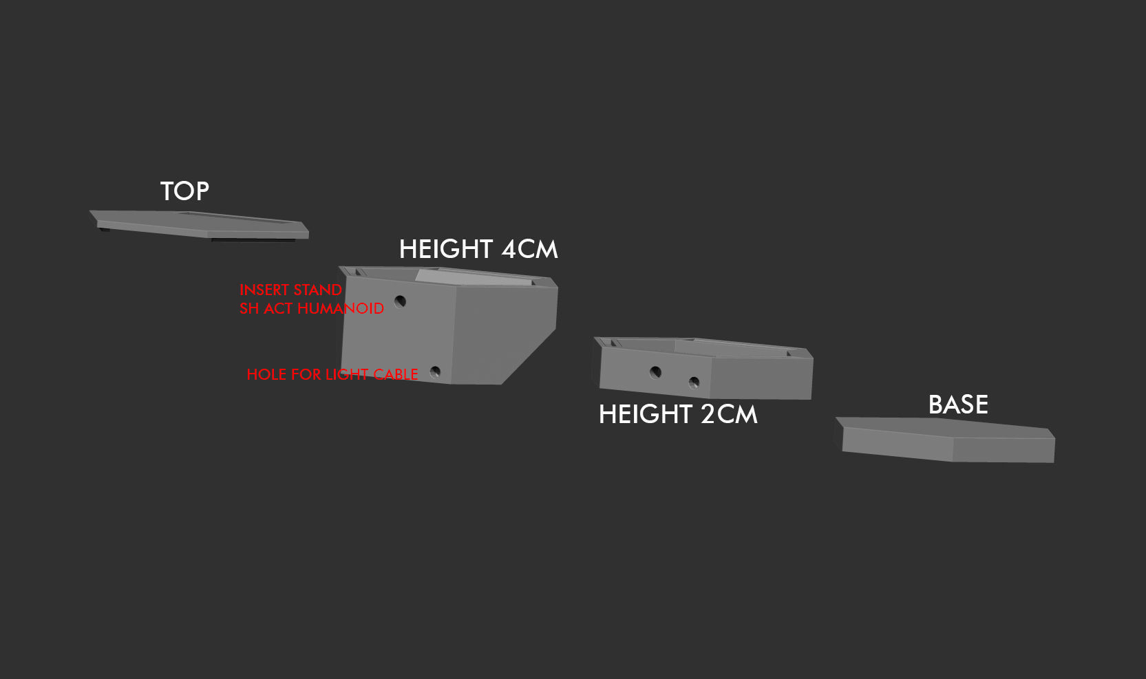 sh effect stand act humanoid display leyer v1 3D print model_4