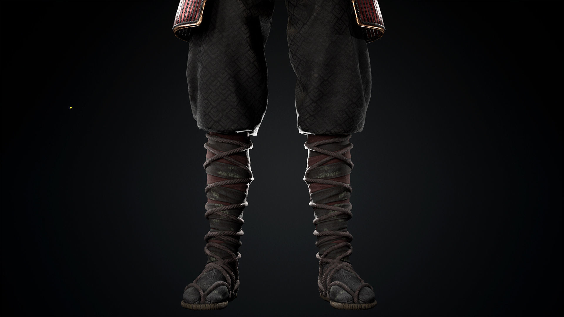 Asian warriors pack Low-poly 3D model_17