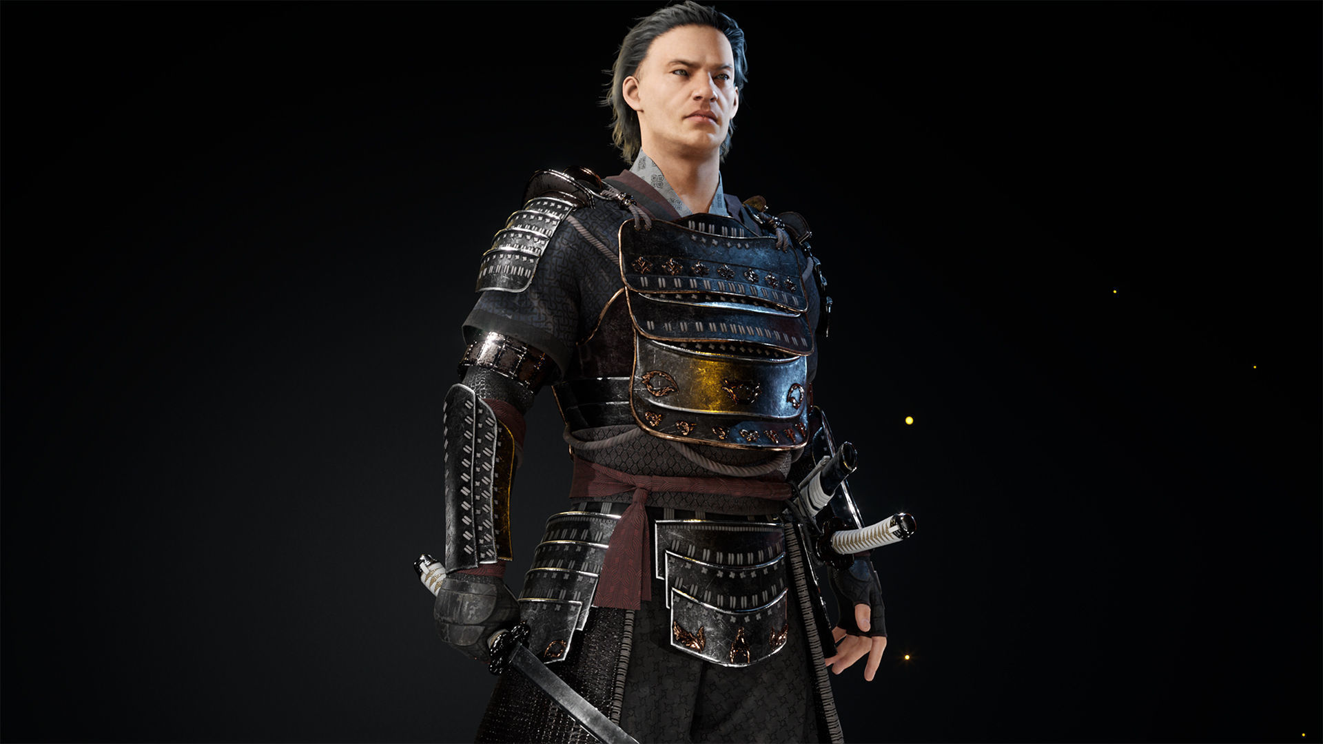 Asian warriors pack Low-poly 3D model_6