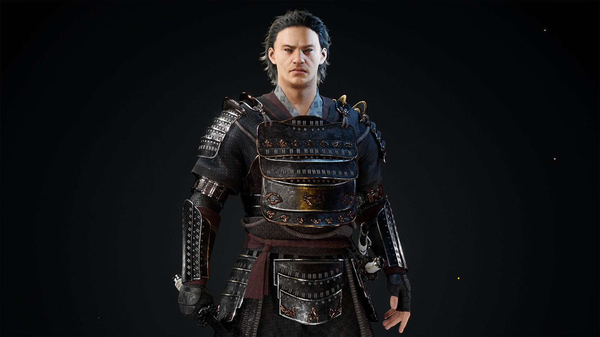 Asian warriors pack Low-poly 3D model_3