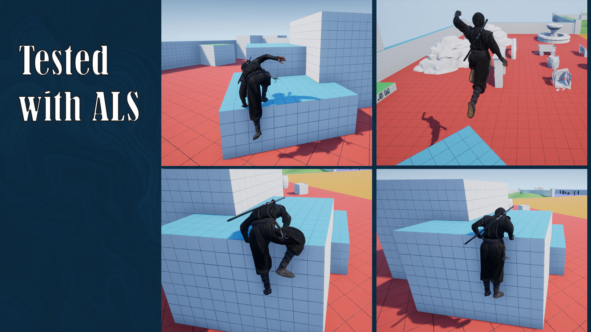 Asian warriors pack Low-poly 3D model_45