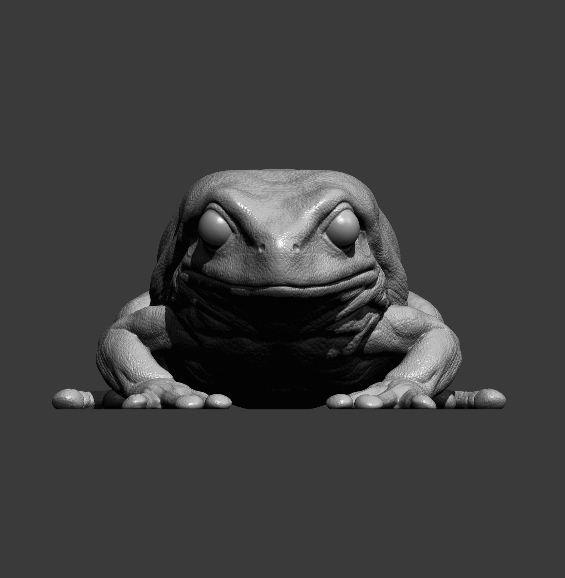 Australian green tree frog 3D print model_6