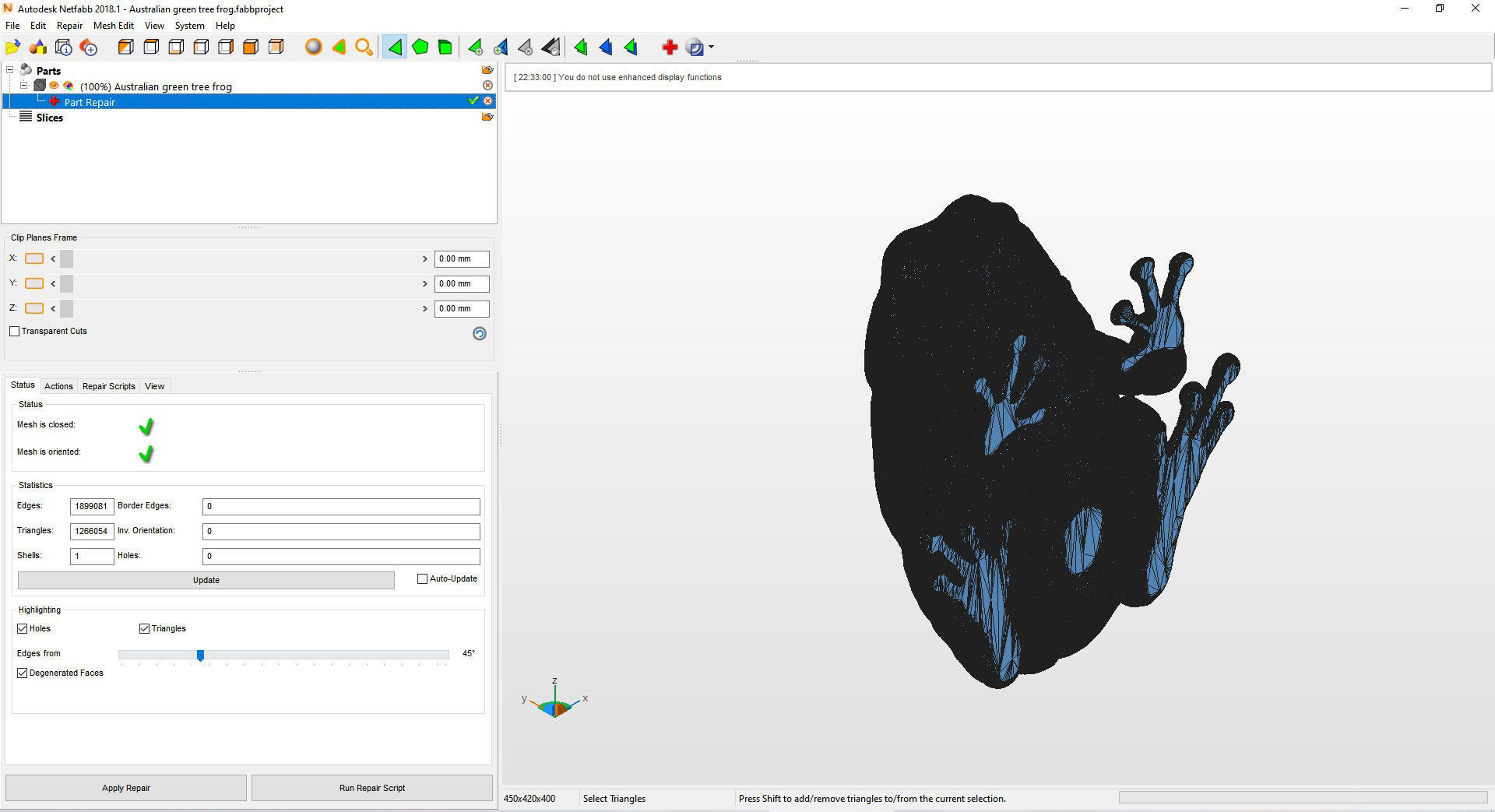 Australian green tree frog 3D print model_11