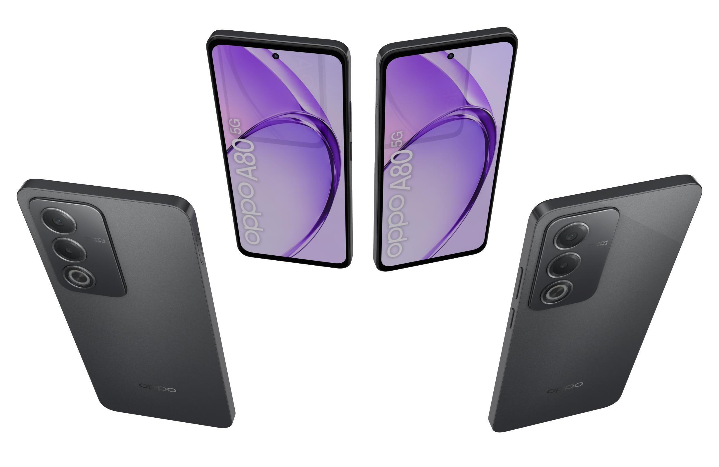 Oppo A80 Starry Black 3D model_5