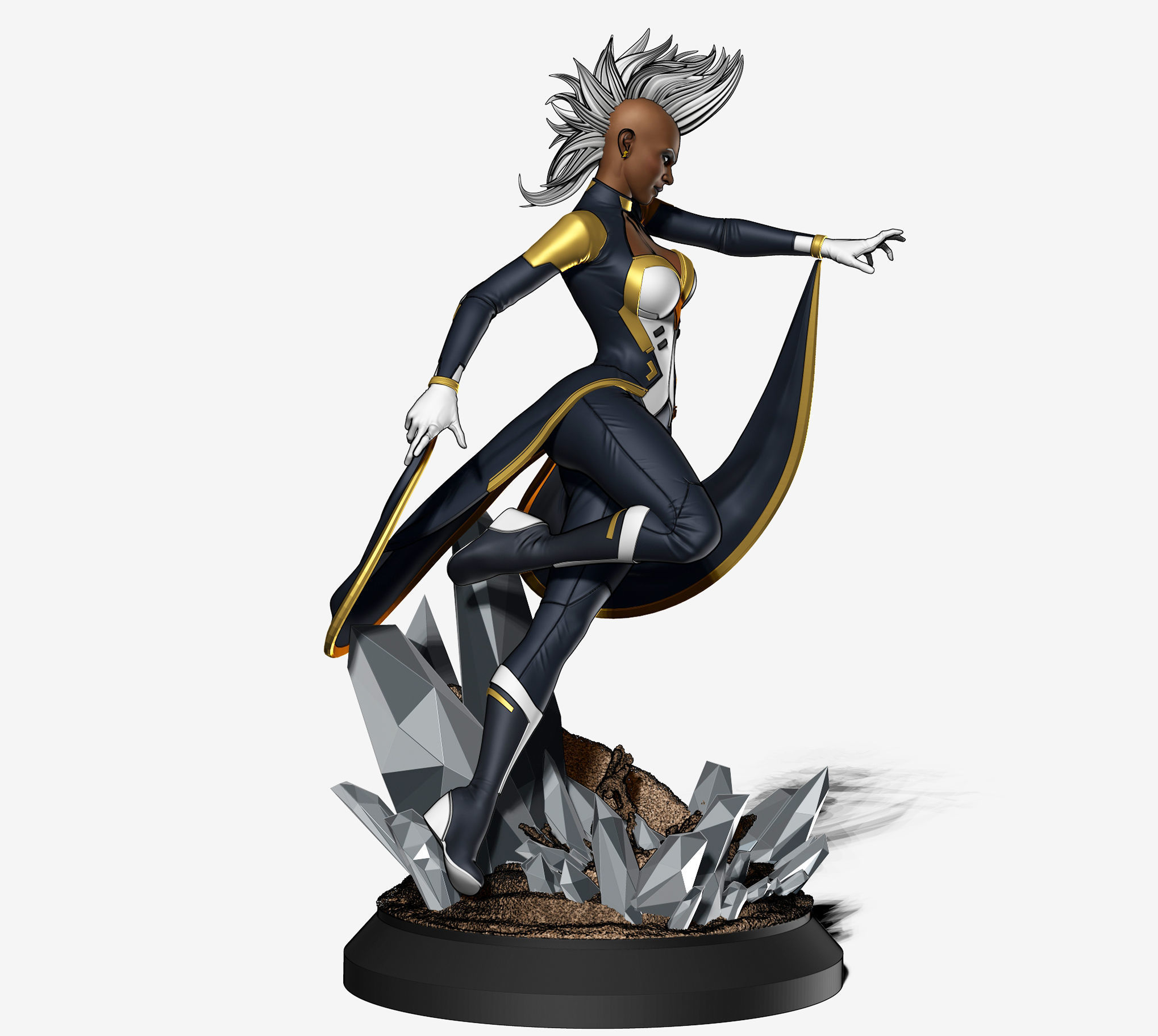 Storm Fanart Statue for 3D Printing 3D print model_2