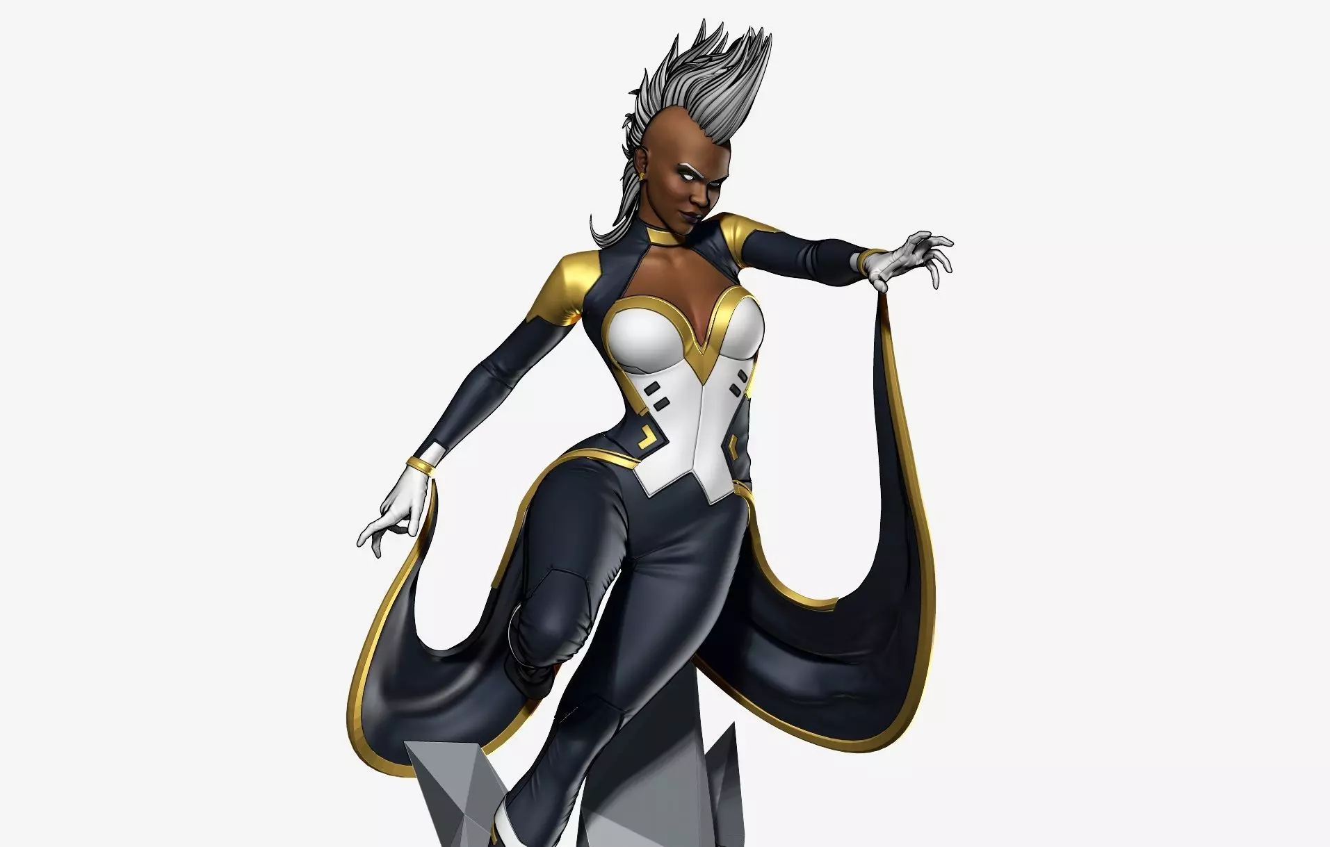 Storm Fanart Statue for 3D Printing 3D print model_0
