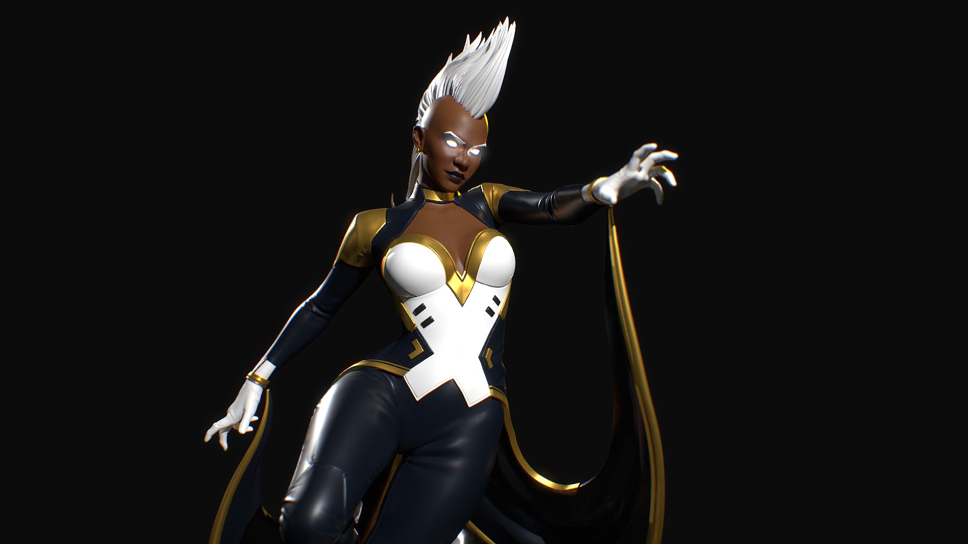 Storm Fanart Statue for 3D Printing 3D print model_5