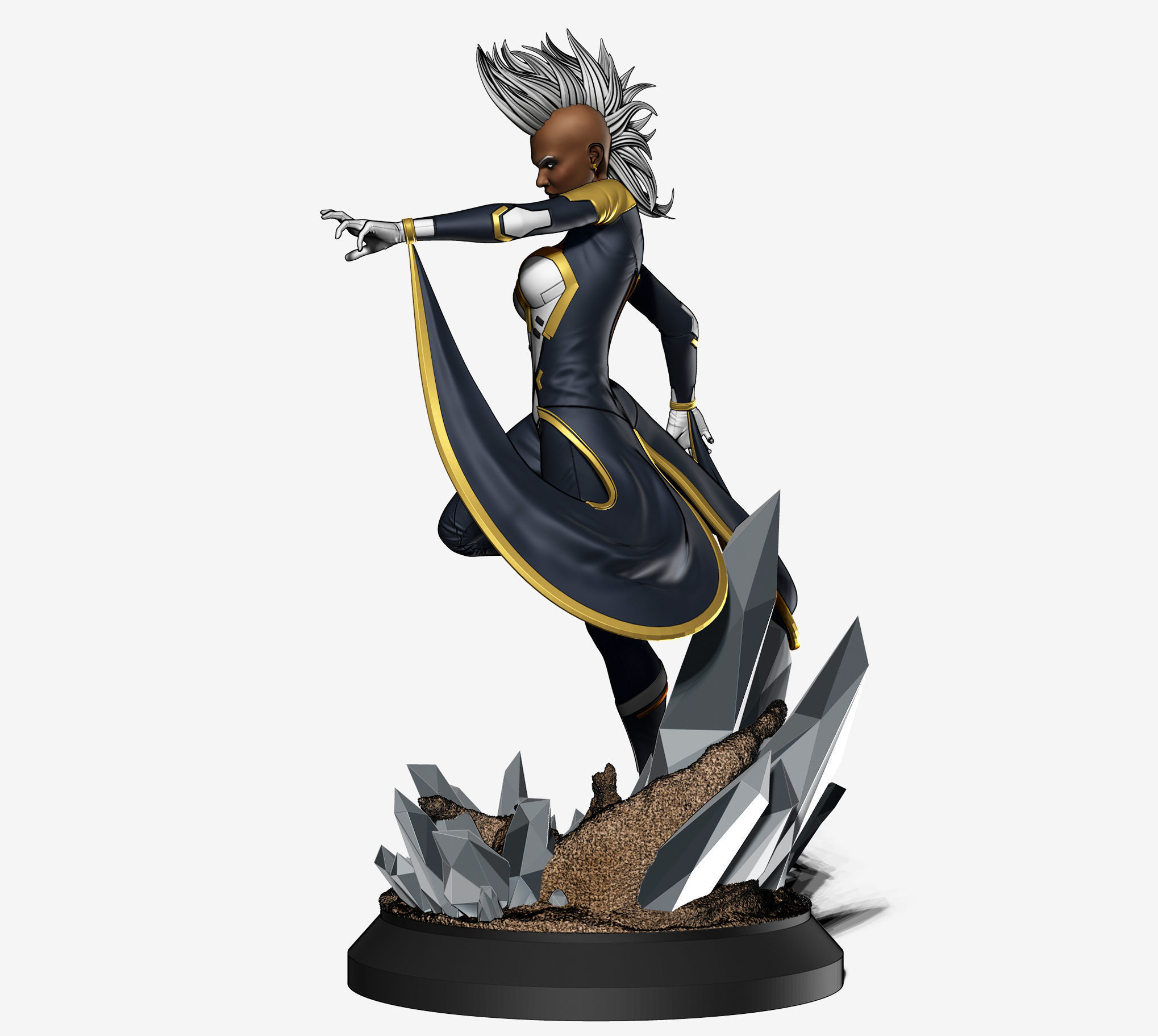 Storm Fanart Statue for 3D Printing 3D print model_4