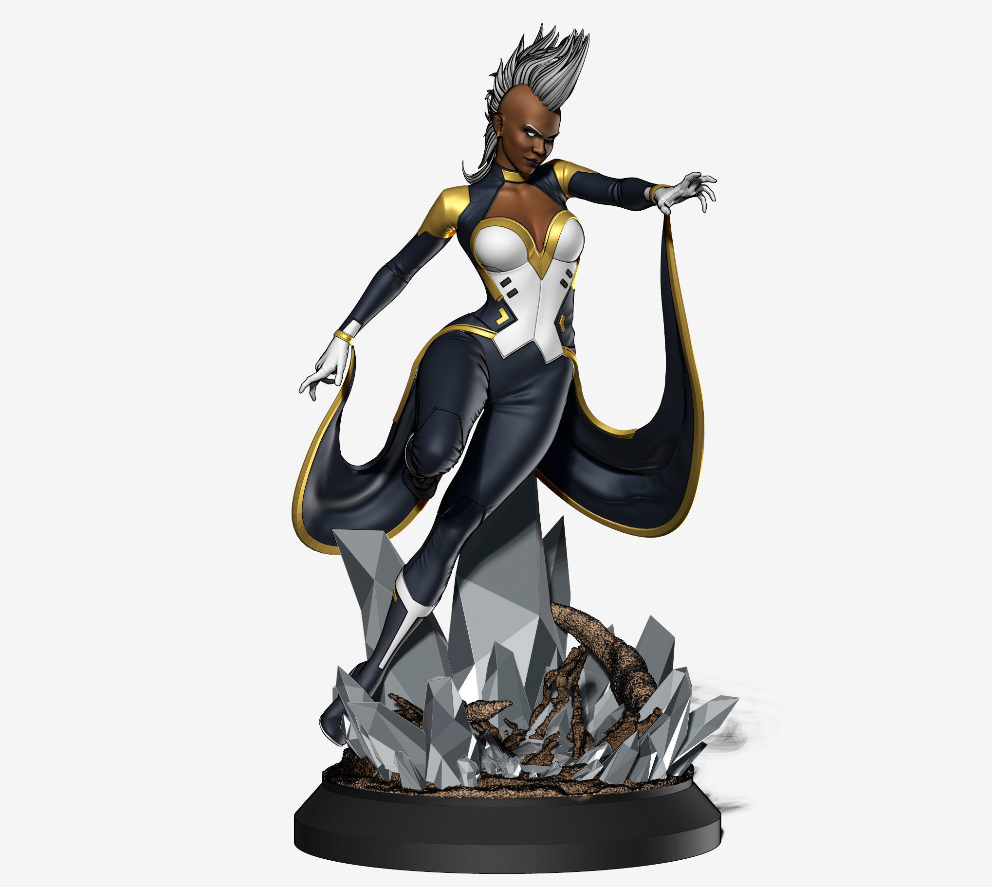 Storm Fanart Statue for 3D Printing 3D print model_1