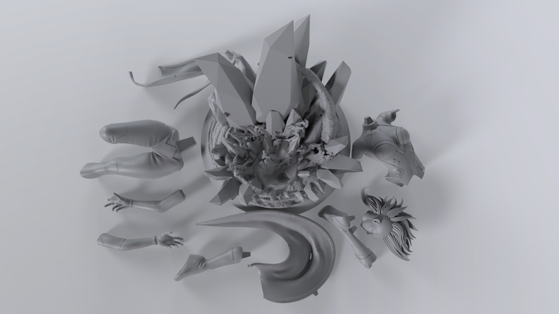 Storm Fanart Statue for 3D Printing 3D print model_11