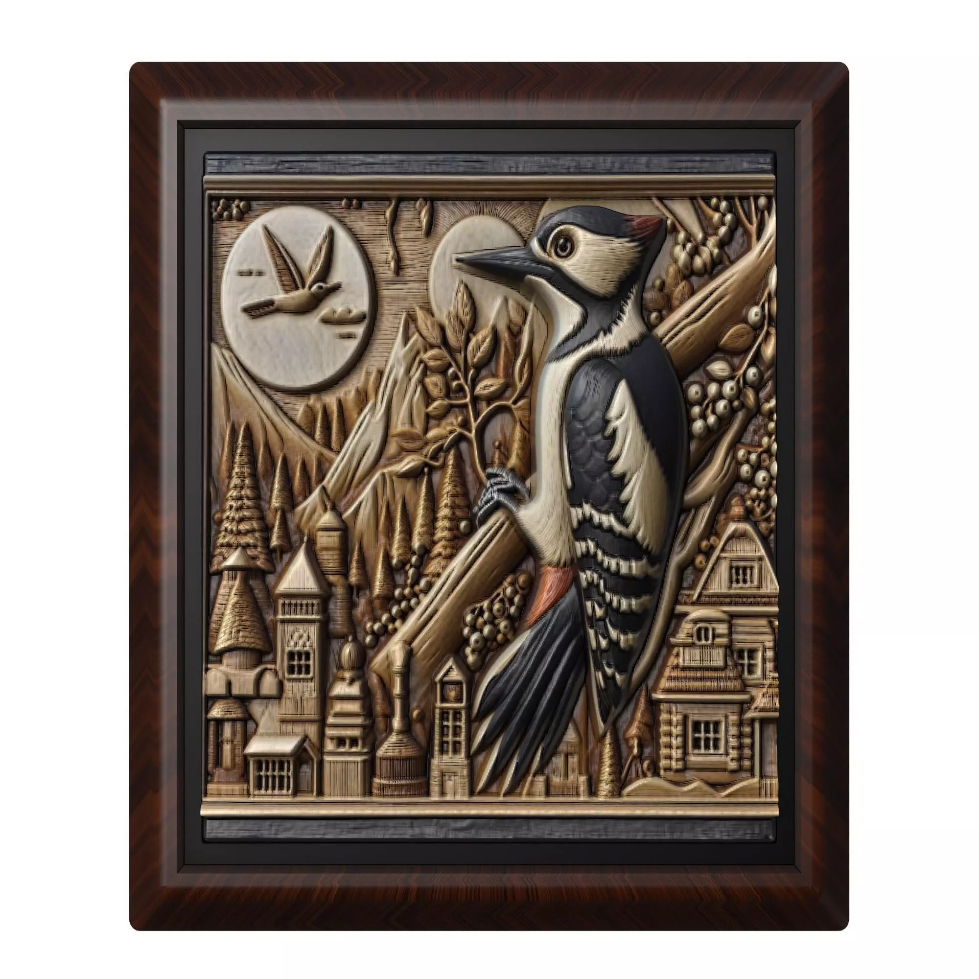 Woodpecker Animal 3D print model