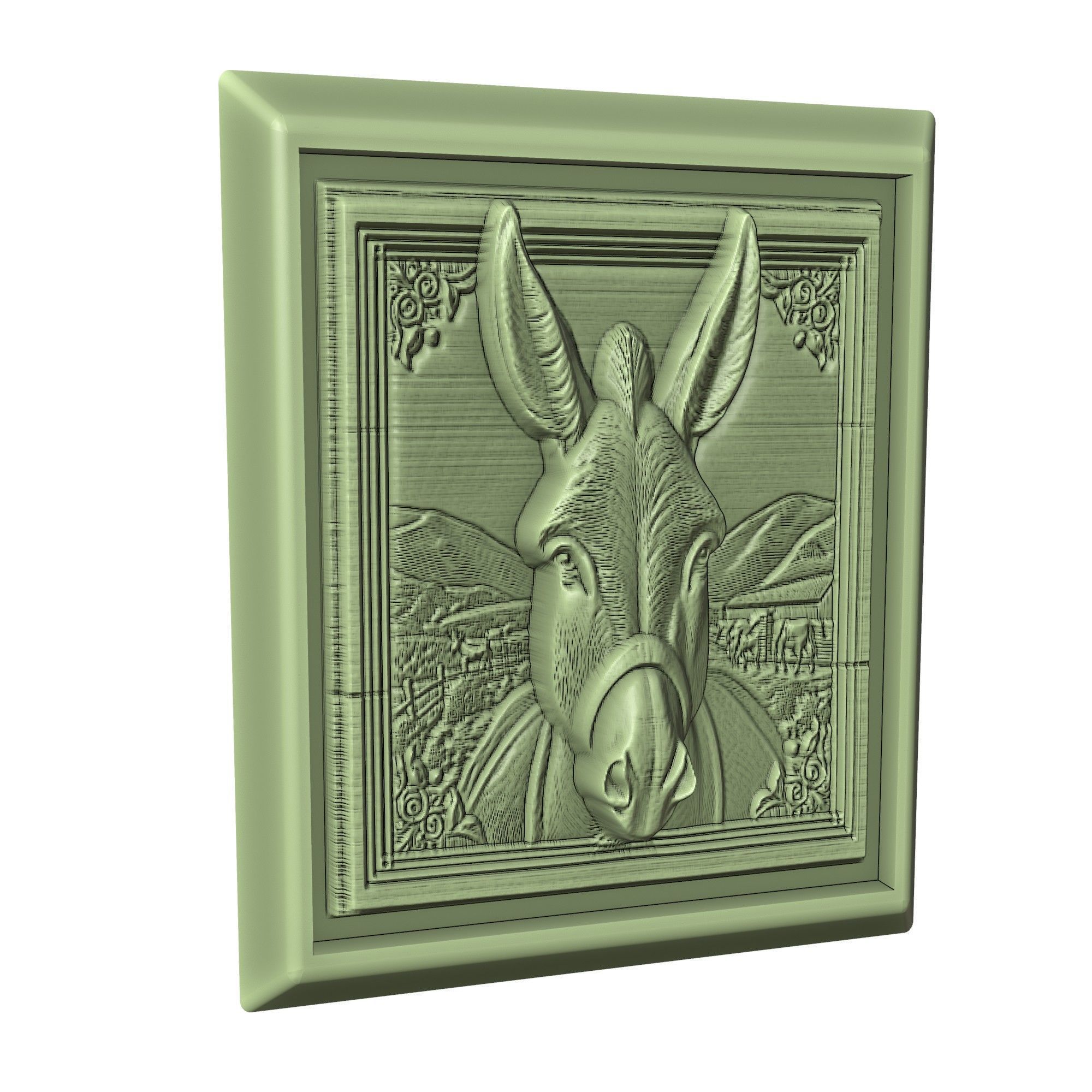 Donkey Animal 3D print model_3