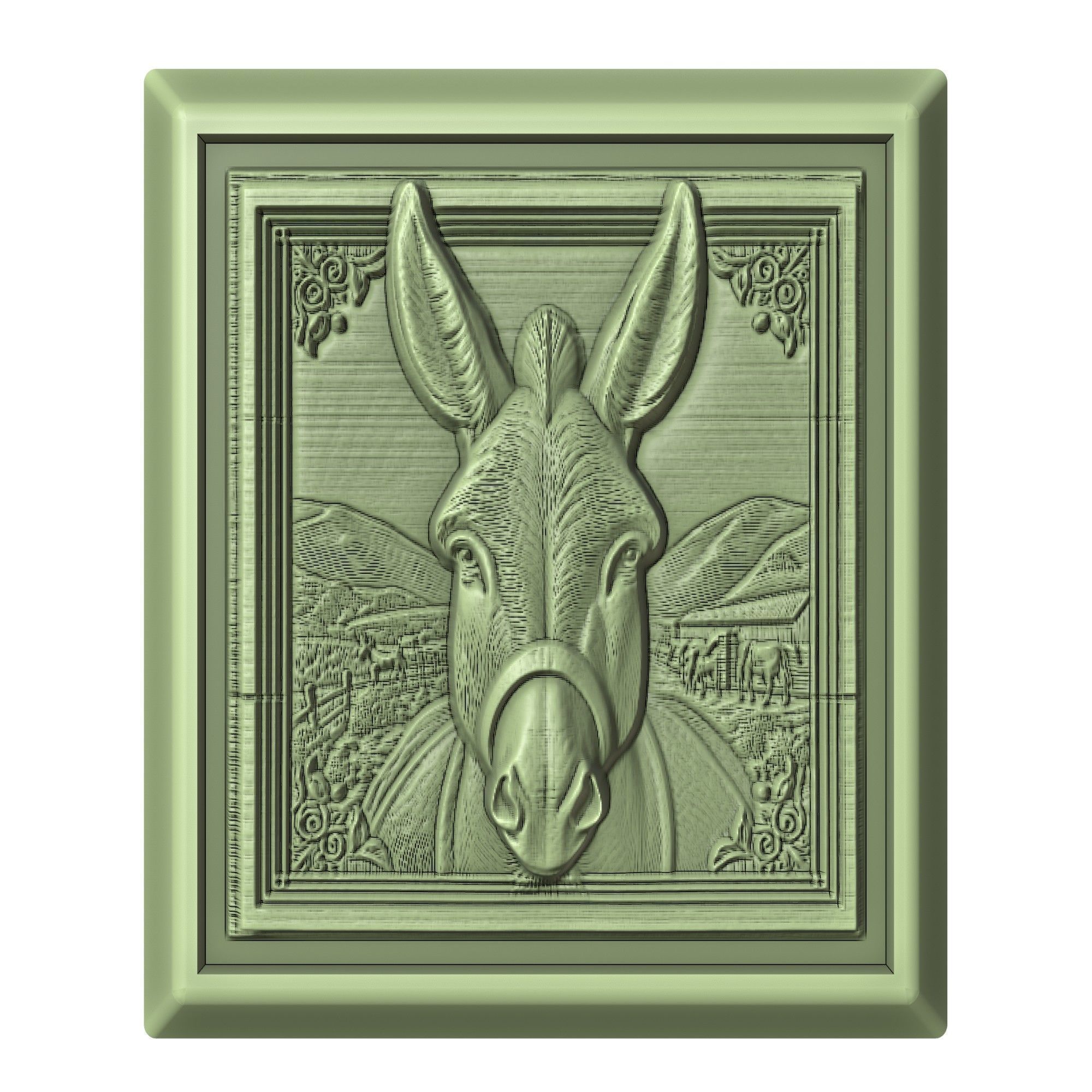 Donkey Animal 3D print model_2
