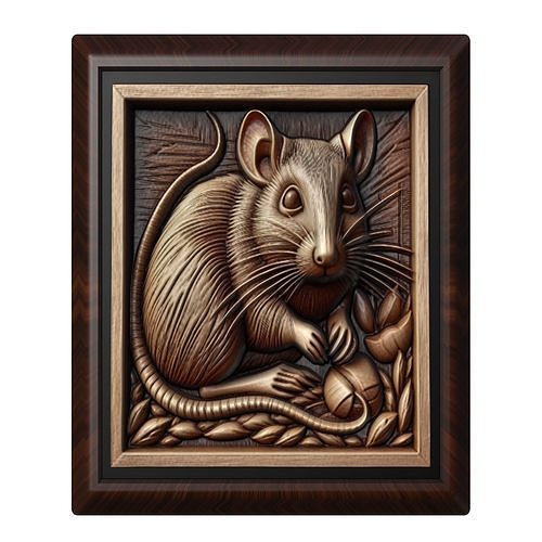 Rat Animal 3D print model